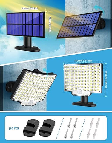 Weatherproof LED wall light for garden security

