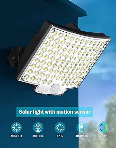 Alpha Lights solar-powered security light with motion detection

