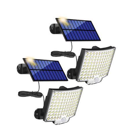 Outdoor solar light with 6000K cool white output

