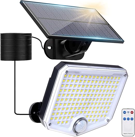 6W solar LED wall light with motion sensor

