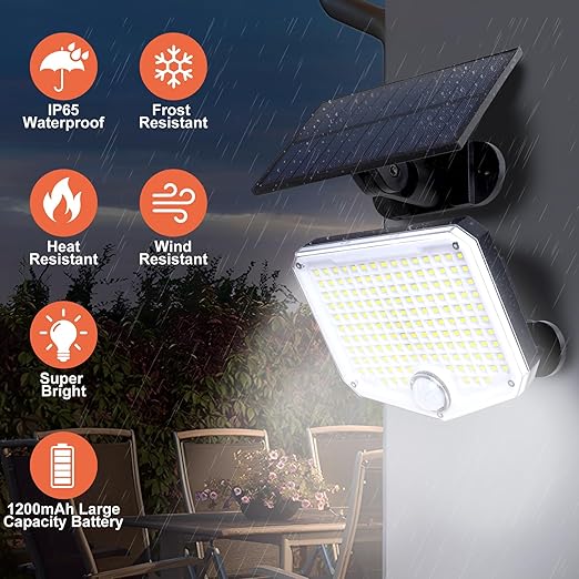 Buy Solar Powered Motion Sensor LED Security Light in UK - Shop Now