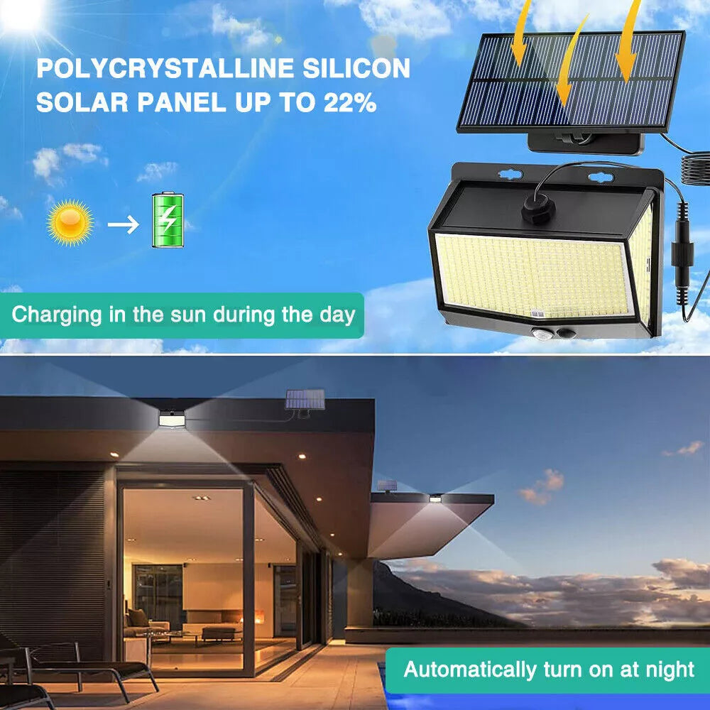 Solar Security PIR Motion Sensor LED Light in UK - Upgrade Today!