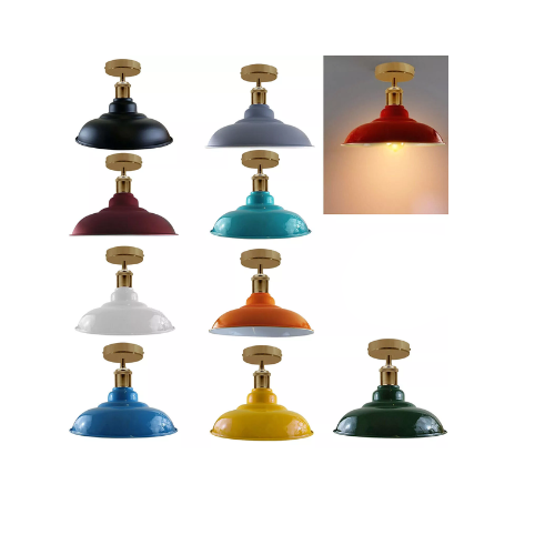 Buy Vintage Ceiling Industrial Flush Mount Shade in UK – Upgrade Today