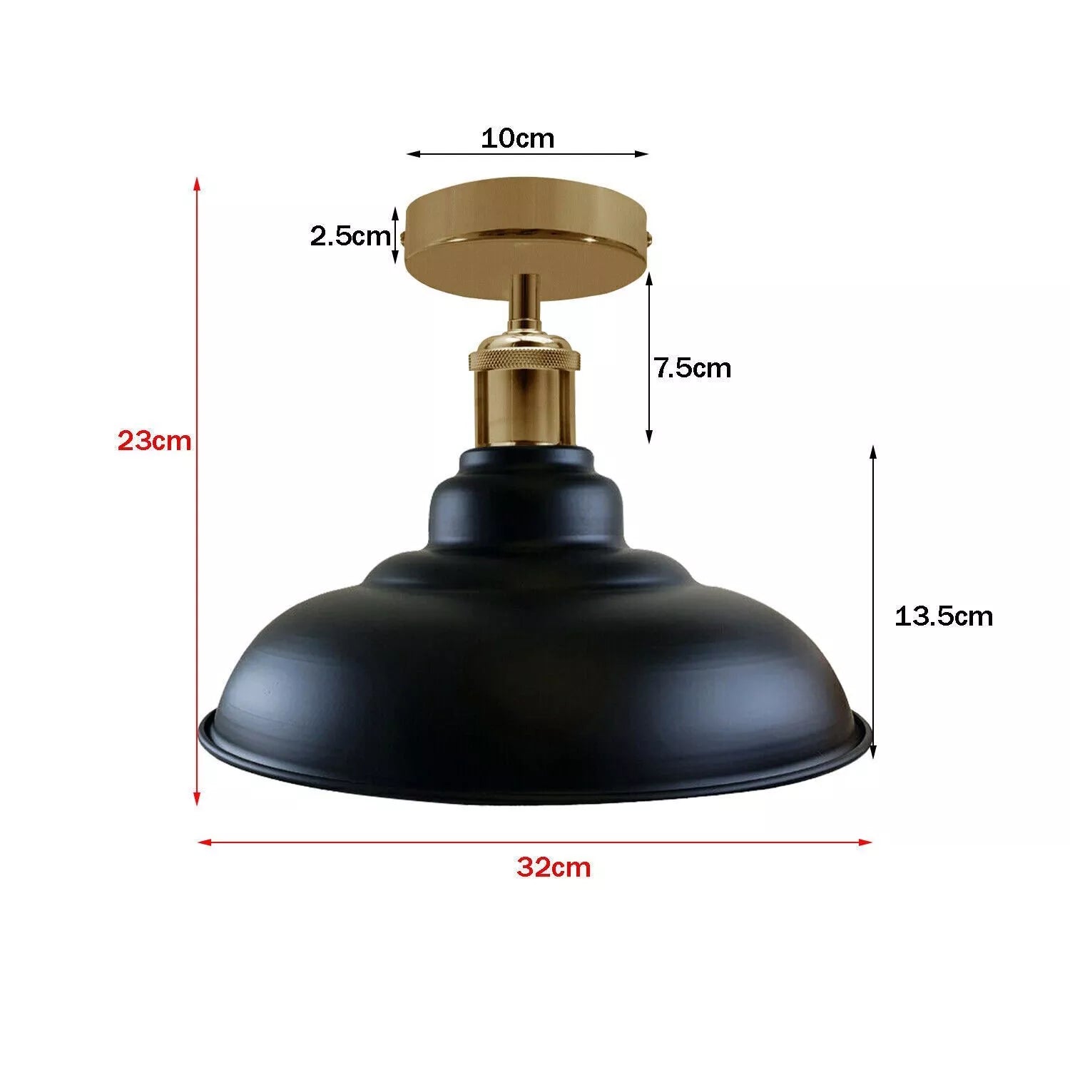 Buy Vintage Ceiling Industrial Flush Mount Shade in UK – Upgrade Today