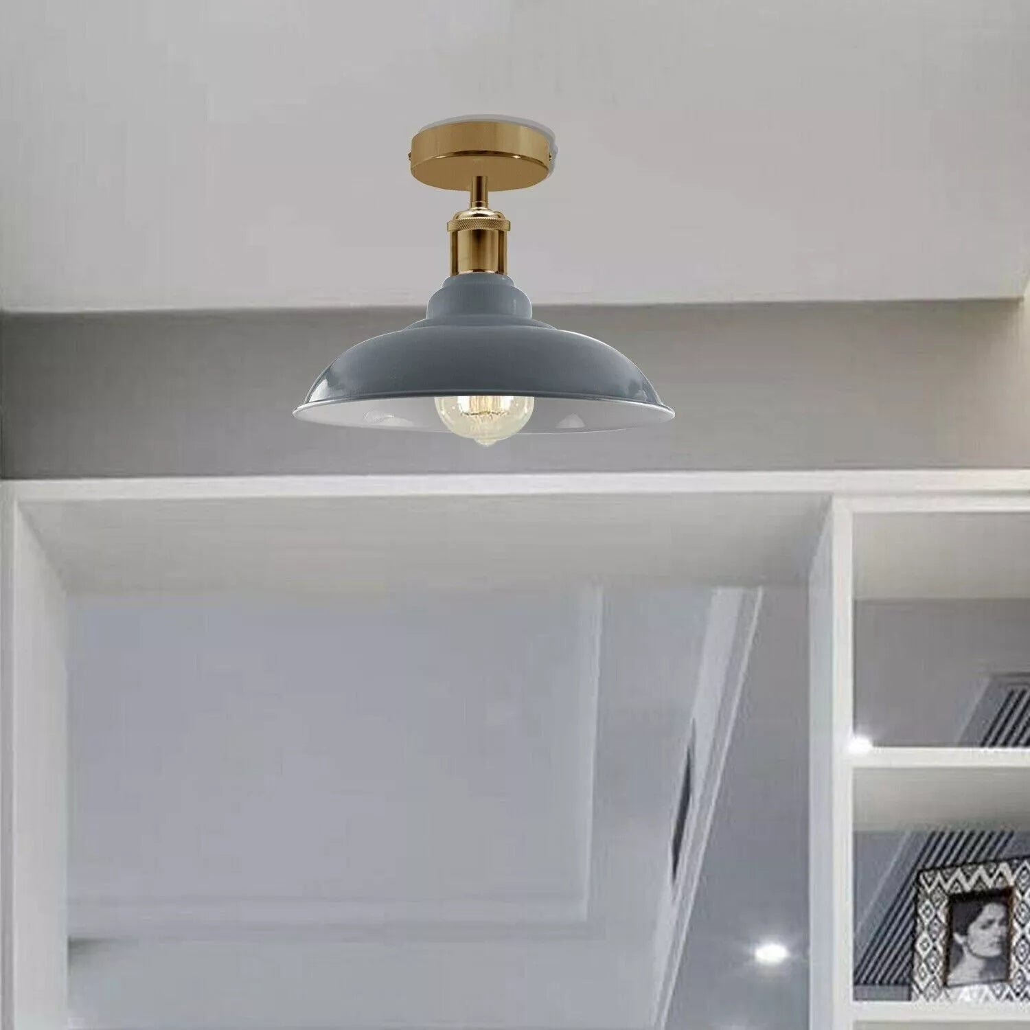 Buy Vintage Ceiling Industrial Flush Mount Shade in UK – Upgrade Today