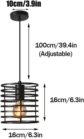Alpha Lights vintage pendant light fixture


