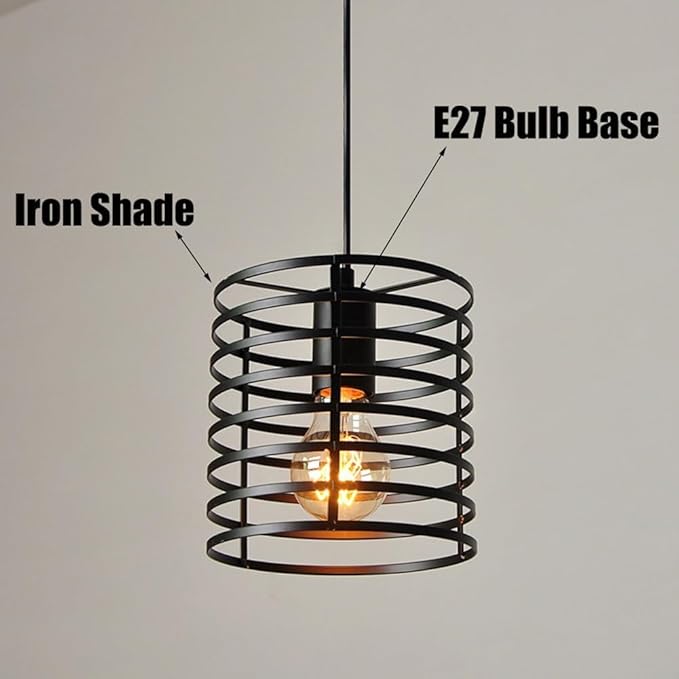 Iron pendant light ideal for kitchen and dining areas


