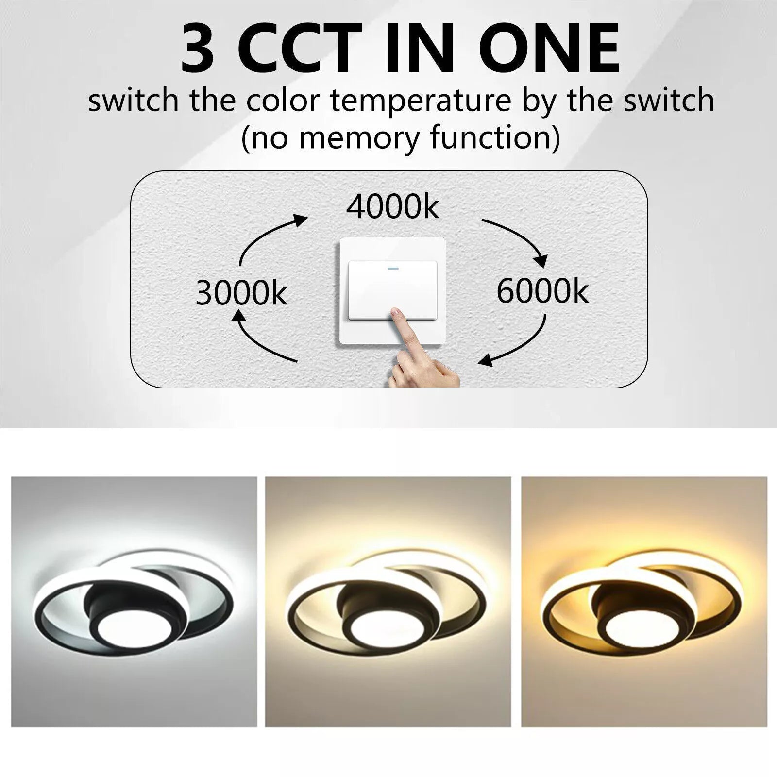 Buy Modern LED Flush Ceiling Light in UK - Shop Now!