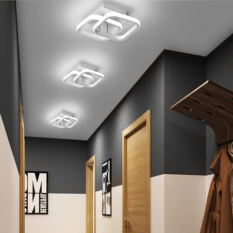 Modern square LED light for bedroom

