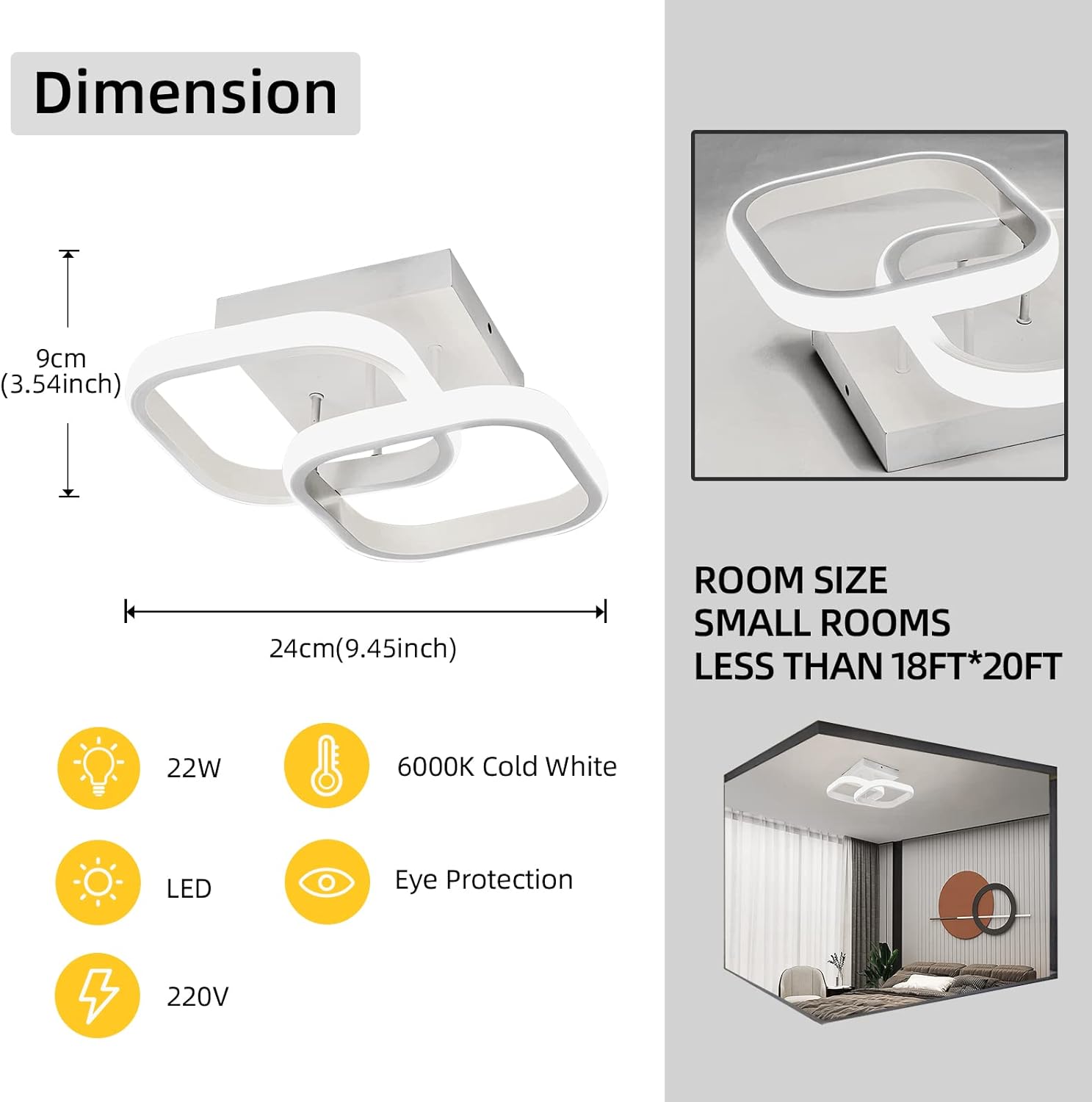 Energy-saving ceiling light UK

