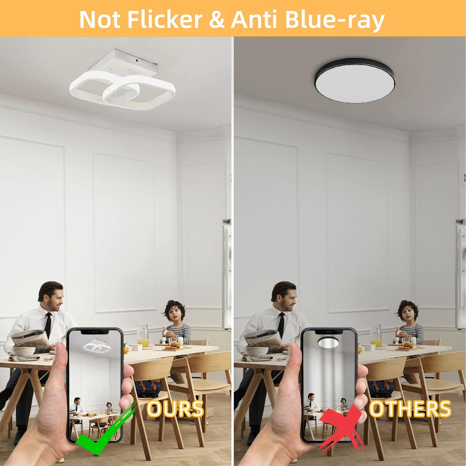 Bright 4000K LED ceiling light

