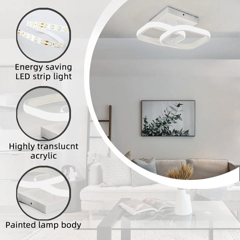 LED ceiling light flush mount installation

