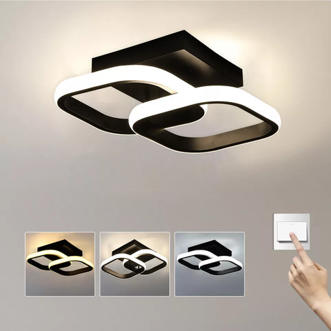 Contemporary flush mount light fitting

