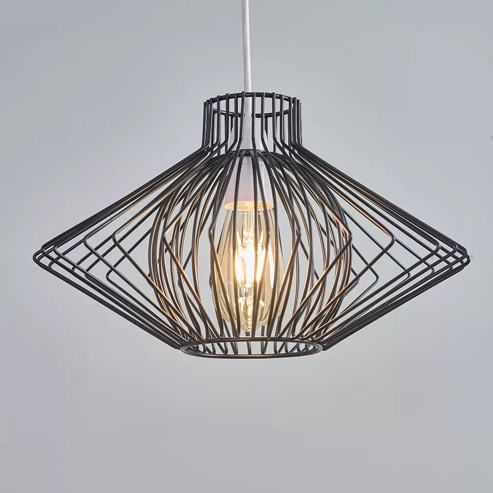 Ceiling Light Shade Industrial Metal Pendant Lampshade Living Room LED Bulb Mount Light
