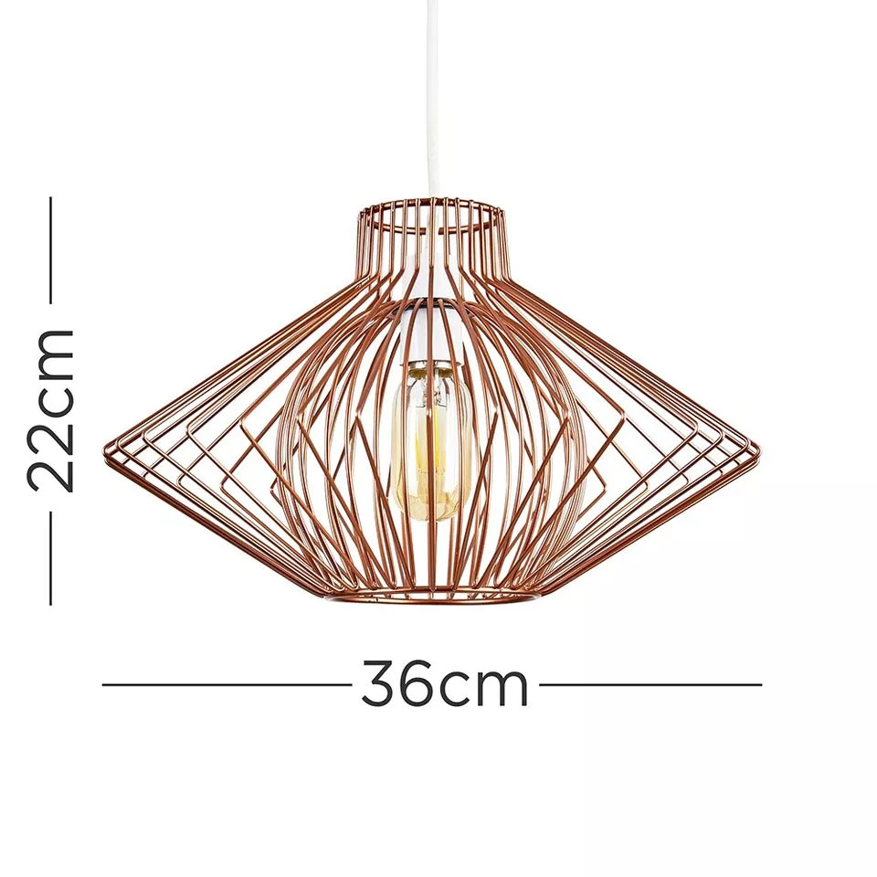 Ceiling Light Shade Industrial Metal Pendant Lampshade Living Room LED Bulb Mount Light
