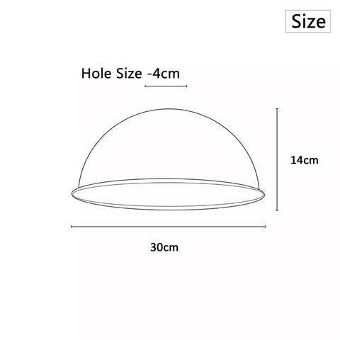 Top view showcasing the dome light shade's smooth curves

