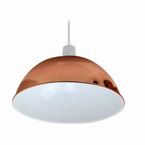 Close-up of the dome shade's attachment mechanism

