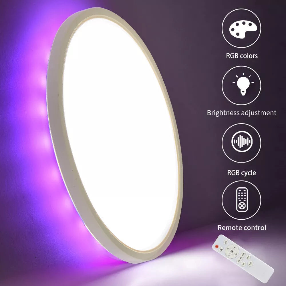 Modern RGB flush mount ceiling light UK



