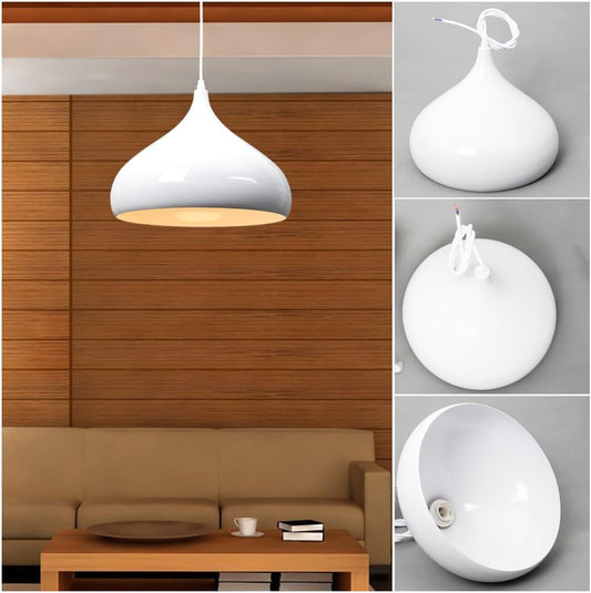 Sleek white chandelier shade for ceiling lights

