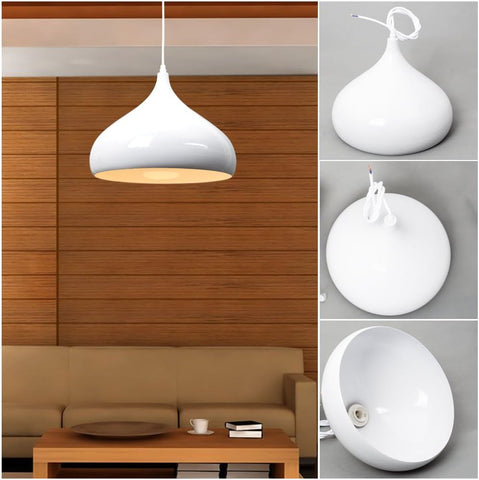 Sleek white chandelier shade for ceiling lights

