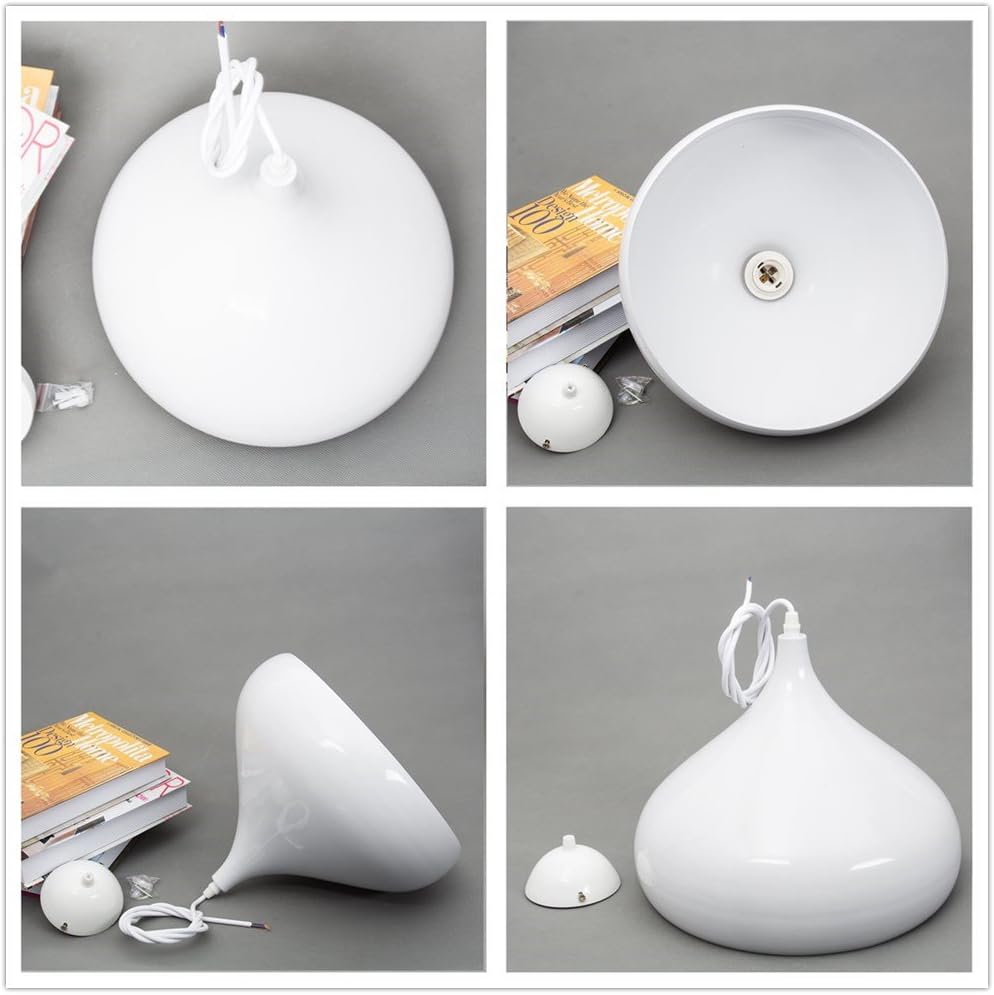 White dome ceiling light pendant shade UK

