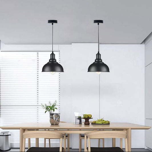 Ceiling Pendant Light Industrial Light Shade E27 LED Hanging Retro Lamp
