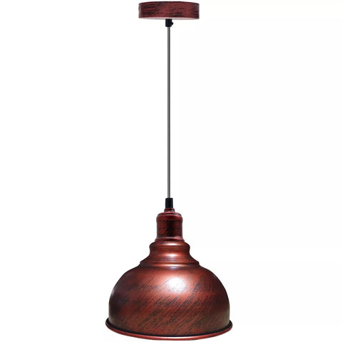 Black industrial pendant light over a kitchen island

