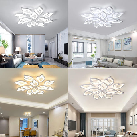 Ceiling light fixture in various living room settings