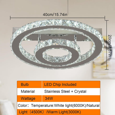 Ceiling light fixture with dimensions and technical specifications on a neutral background