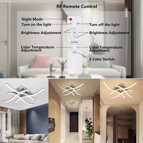 Ceiling light with remote