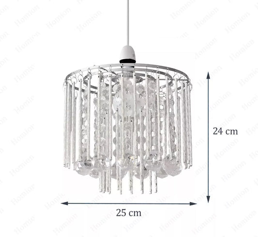 Easy Fit Pendant Lamp with Crystal Effect UK


