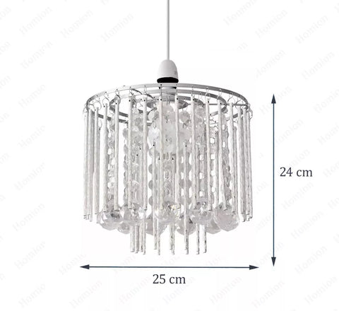 Easy Fit Pendant Lamp with Crystal Effect UK

