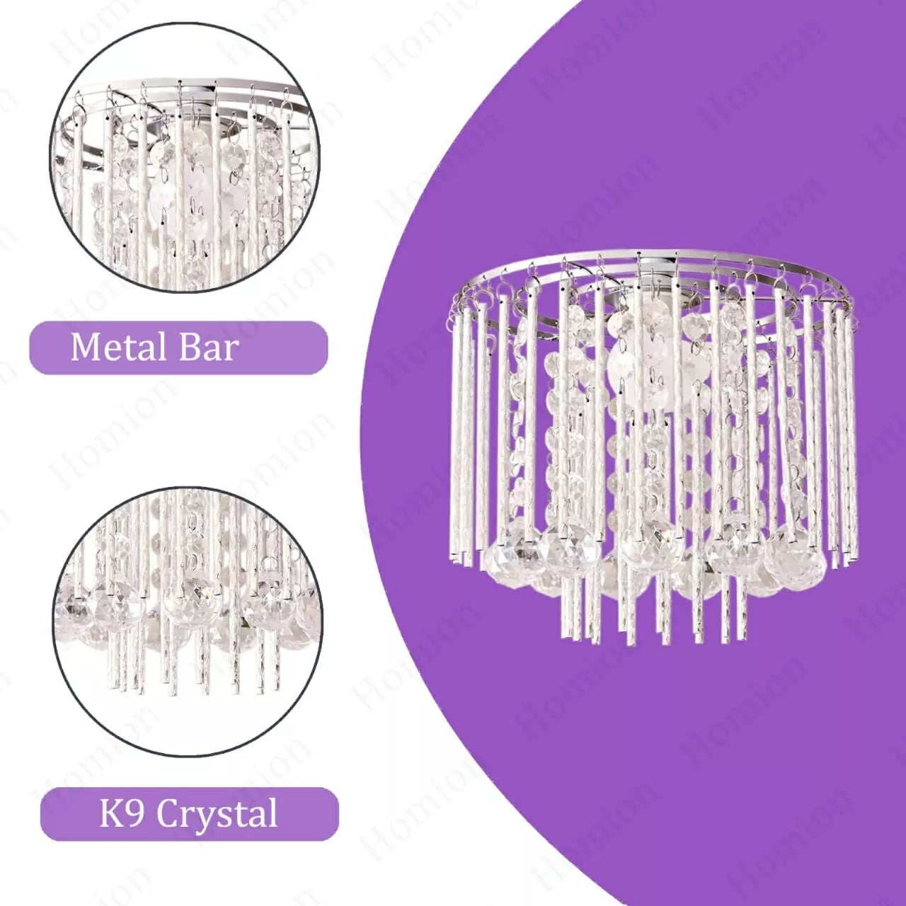 Clear Modern Acrylic Crystal Easy fit Ceiling Light/Lamp Shade/Ceiling Pendant