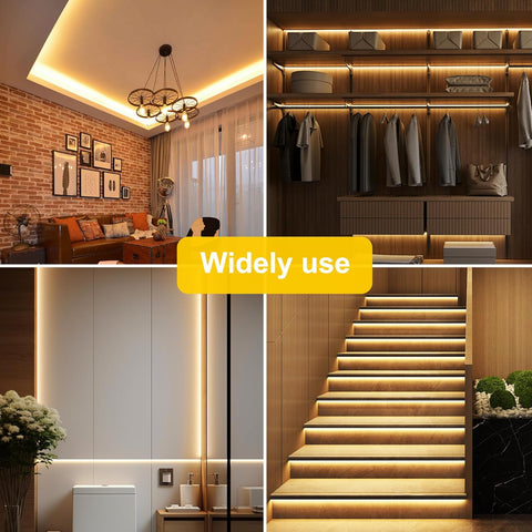 Collage of interior design elements with text 'Widely use'.