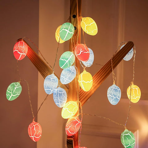 Colourful Easter egg fairy lights for party and home decoration