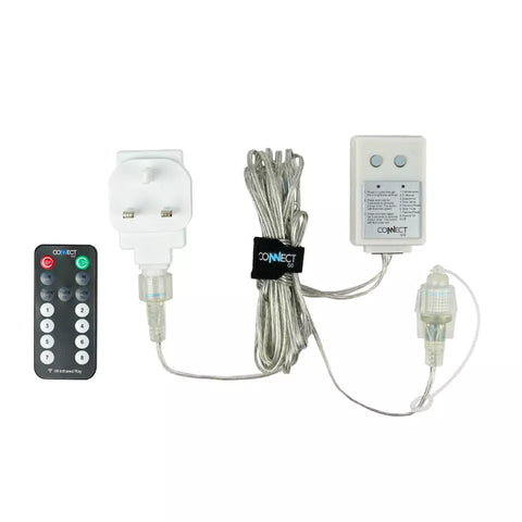 Expandable LED lighting system connector


