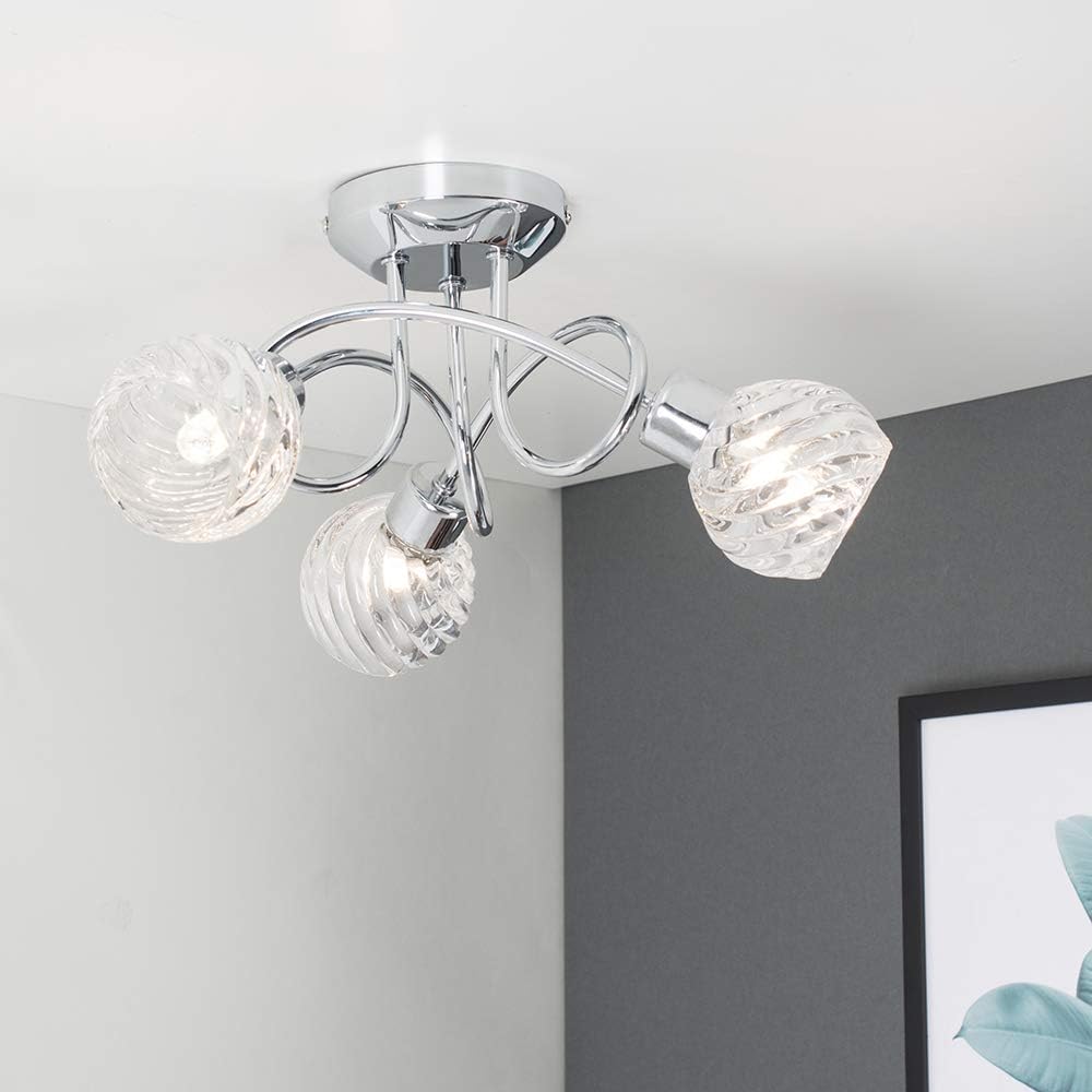 Dome Shade Ceiling Fitting with GU10 LEDs

