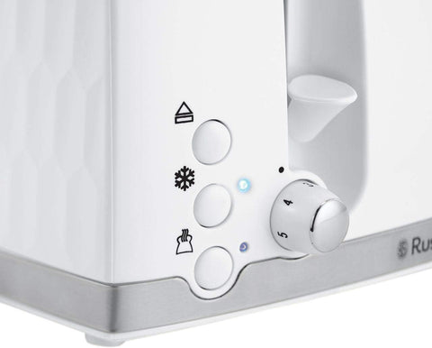 Control panel of a device with various buttons and symbols on a white background