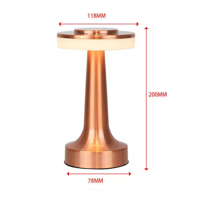 Cordless Table Lamps, 3 Color Dimmable Rechargeable LED Desk Lamp, Portable Table Light with Touch Sensor for Bedside Table, Shelf, Desk, Side Table, Dining Table, Outdoor Camping
