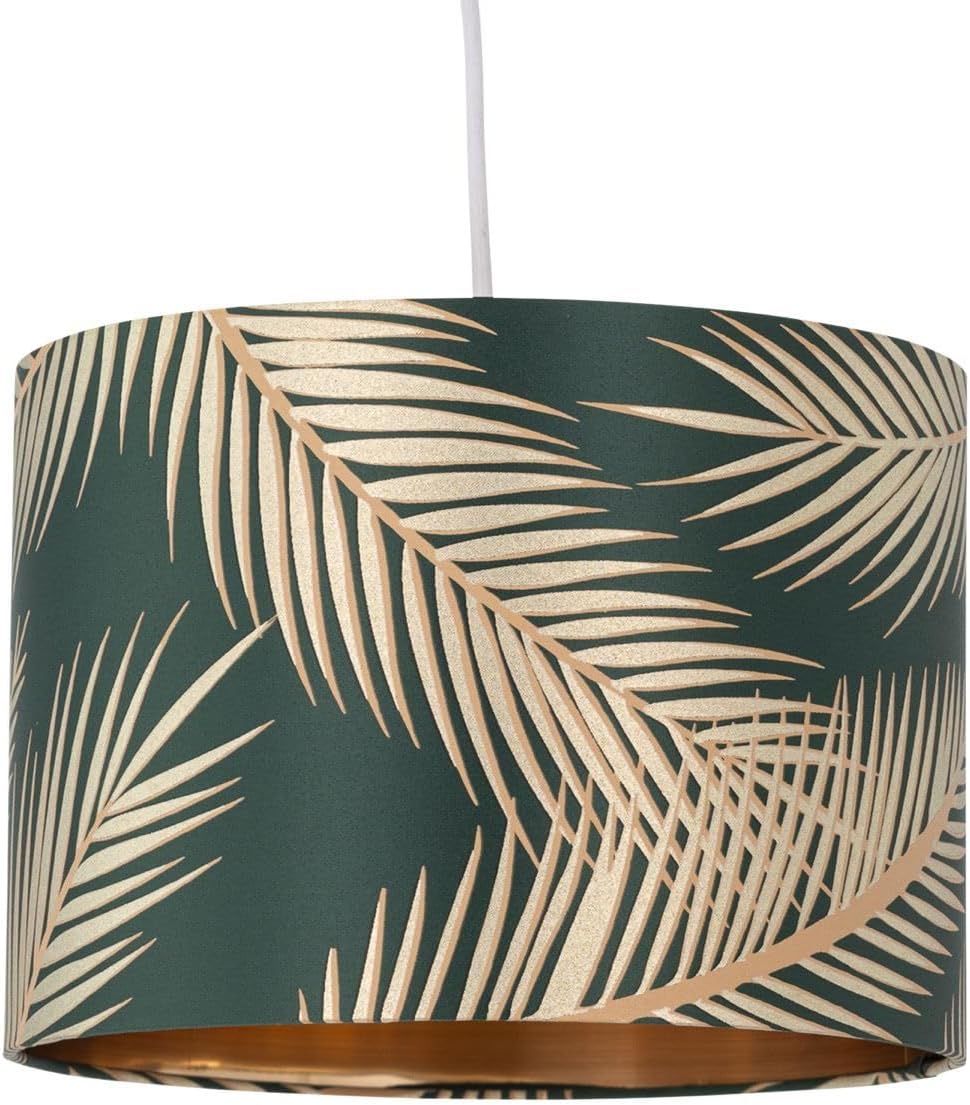 leaf embossed gold light shade by Alpha Lights
