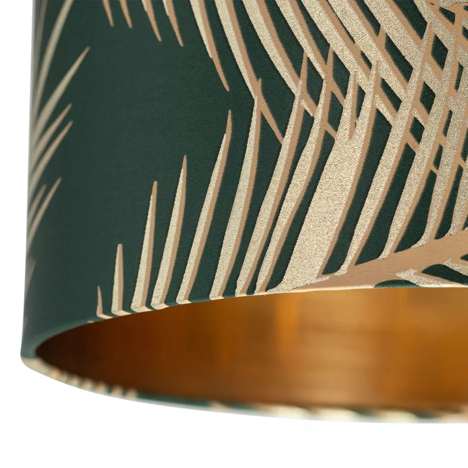 leaf embossed gold light shade by Alpha Lights

