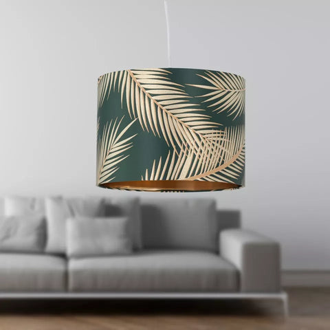 premium green fabric light shade for table lamp
