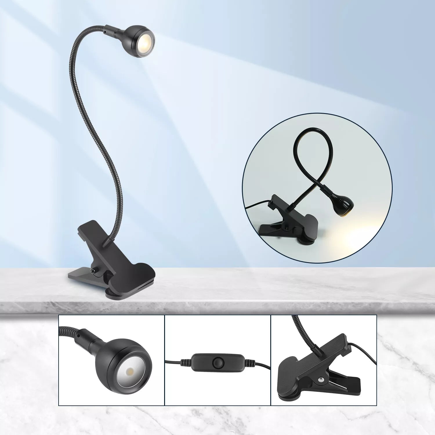 Desk Lamp – Flexible LED Light for Reading & Work – Shop Now!