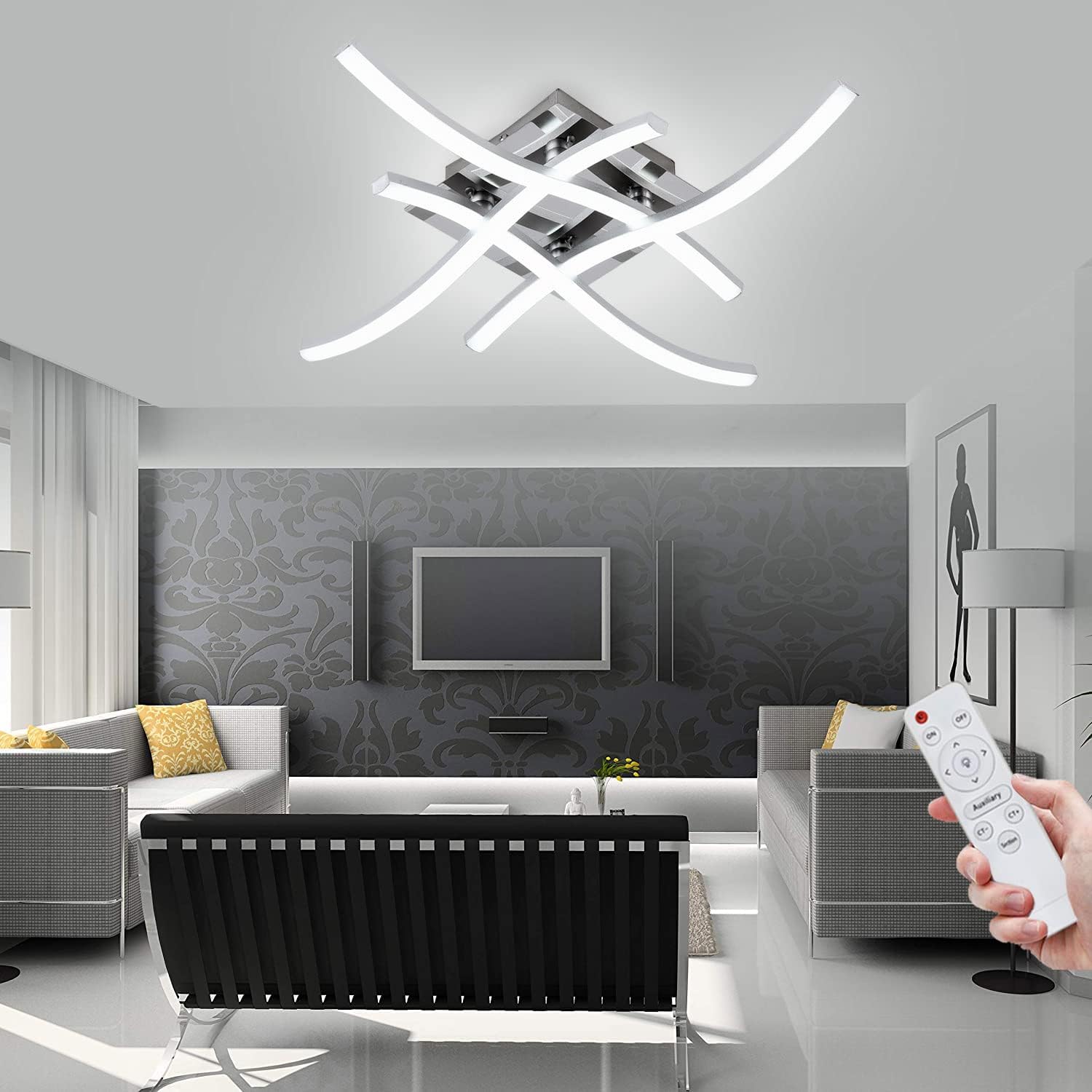 Dimmable Modern ceiling Light White