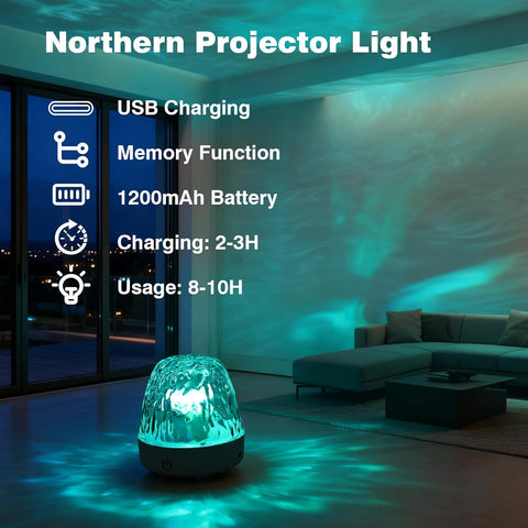 Dimmable northern style ceiling projector with 16 colours