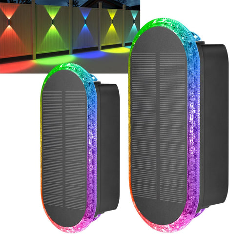 Dual Beam Solar Wall Mounted Light

