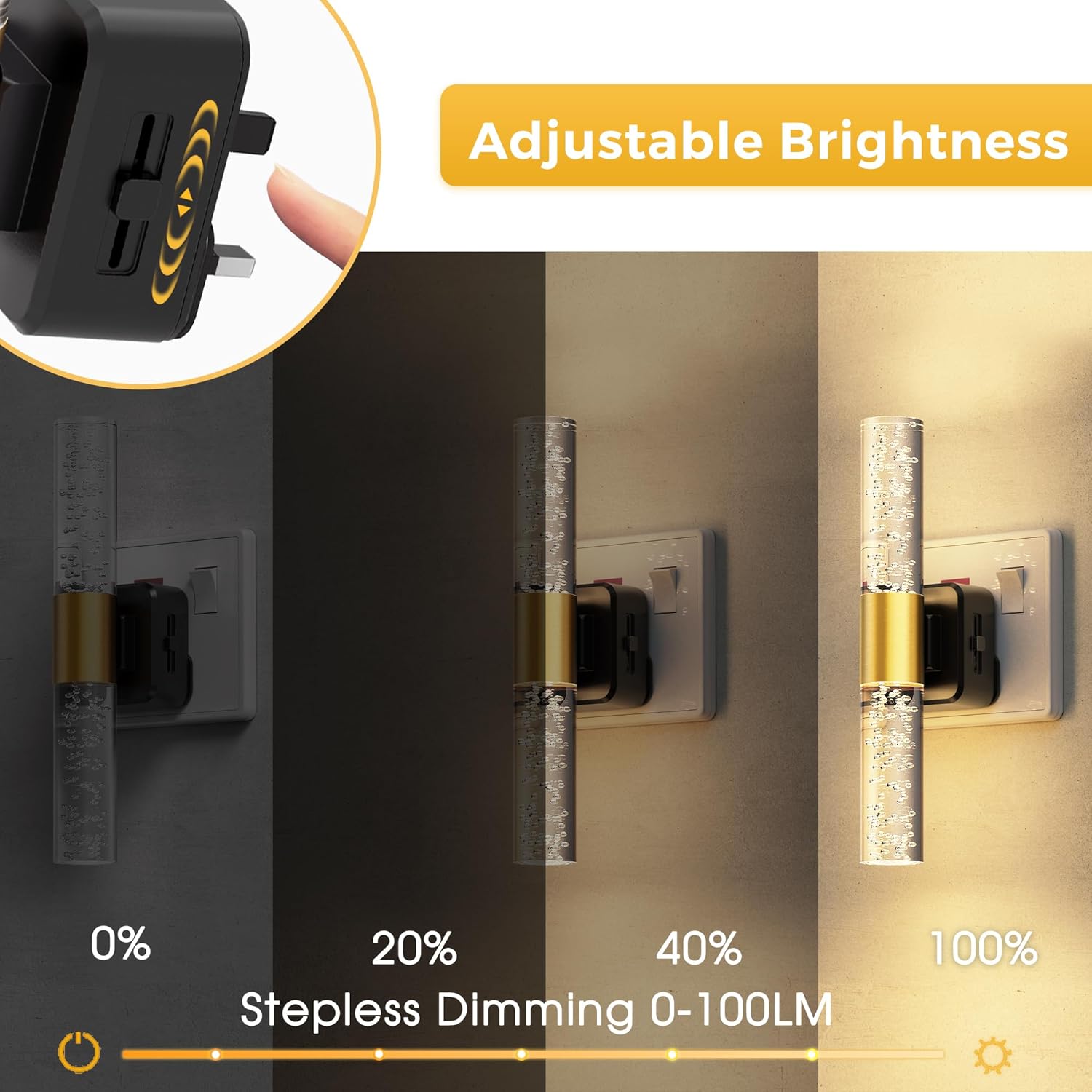 Dusk to dawn plug-in lamp


