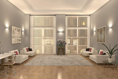 E14 LED wall light installed in hallway

