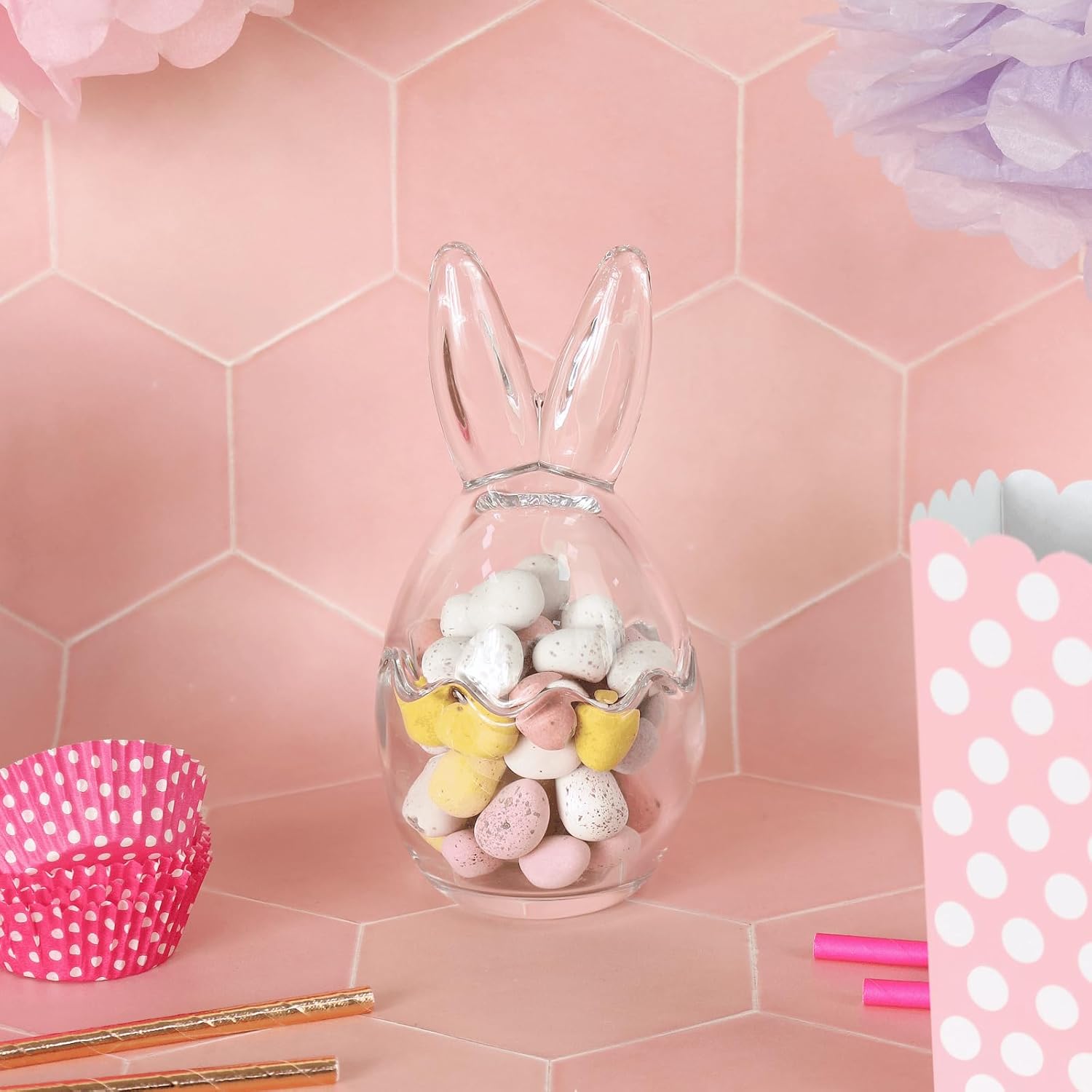 Easter candy jars for mini eggs and treats