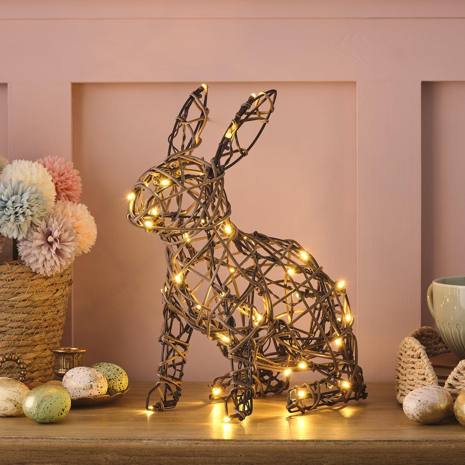 Easter rabbit LED decoration for garden